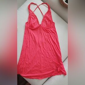 Victoria's Secret Coral Lace Chemise